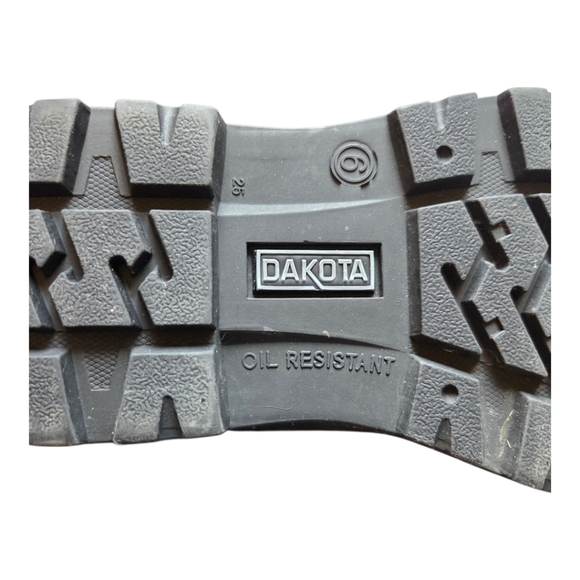 Dakota Womans Black Protective Steel Toe Boots Size 6 - Picture 7 of 9